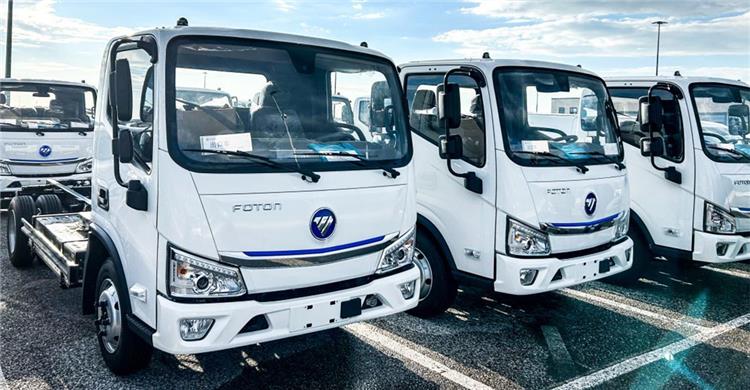 FOTON Southern Europe's first batch of Foton Light Truck with EV have landed