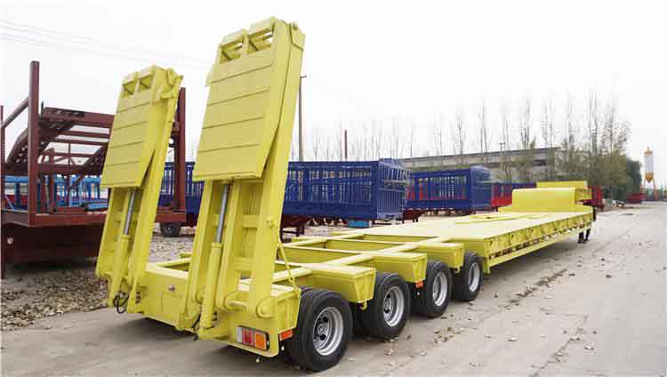 150 Ton Heavy Load Lowbed Truck Trailer for Sale