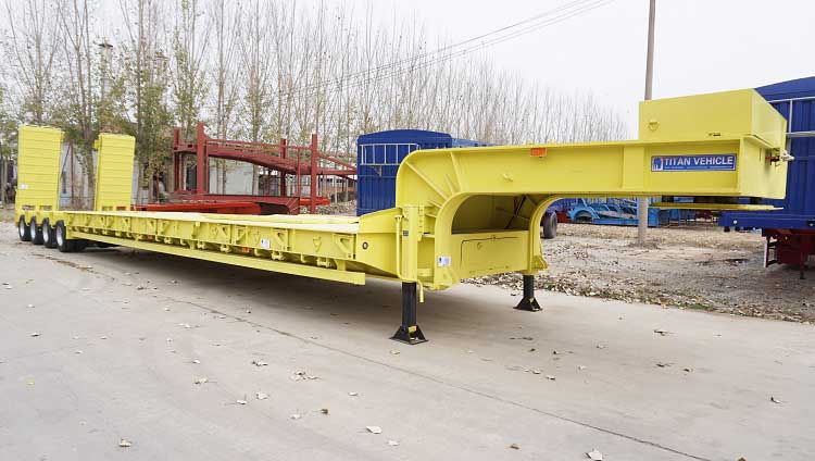 150 Ton Heavy Load Lowbed Truck Trailer for Sale