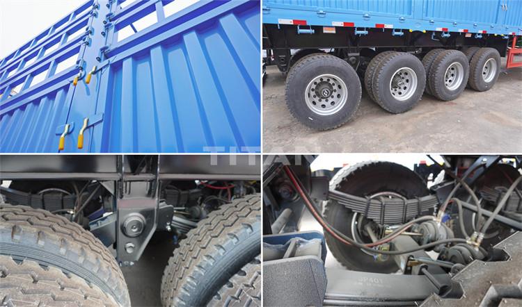 4 Axle Animal Transport Livestock Trailer Stakes for Sale