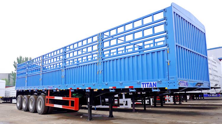 4 Axle Animal Transport Livestock Trailer Stakes for Sale