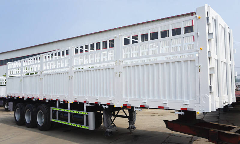 China 3 Axle 60 Ton Fence Cargo Semi Trailer for Sale
