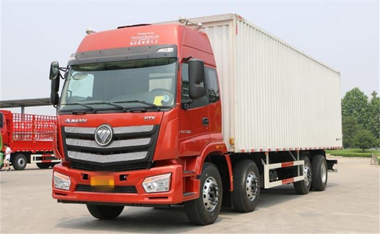 Foton Auman ETX 8x4 Van Box Cargo Truck for Sale
