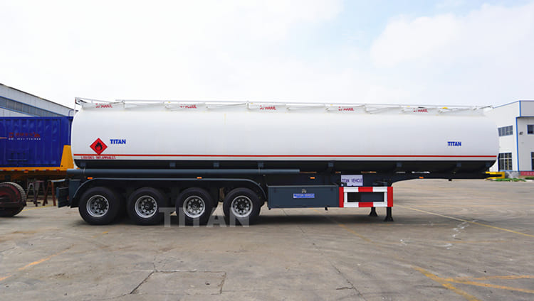 4 Axle Diesel Tanker Trailer with Air Suspension for Sale