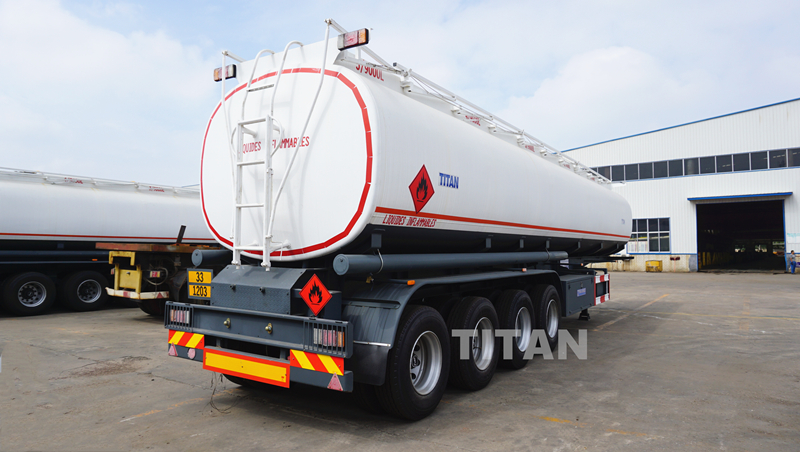 4 Axle Diesel Tanker Trailer with Air Suspension for Sale