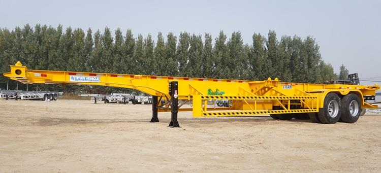 2 Axle 40ft Shipping Container Transport Trailer for Sale