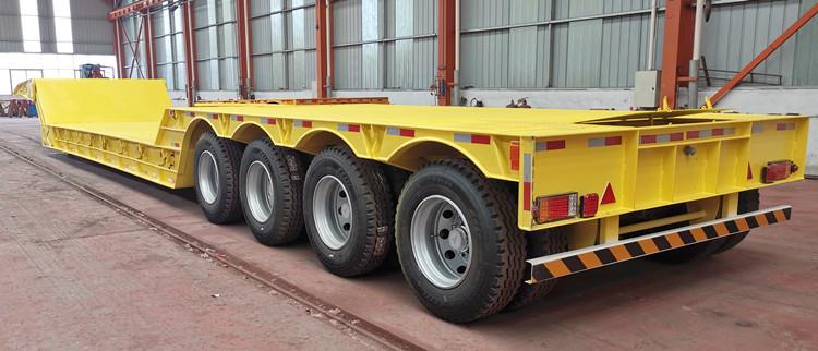 4 Axle Folding Gooseneck Lowboy Trailer for Sale
