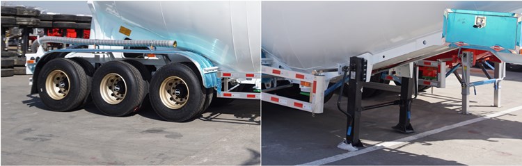 3 Axle 33CBM Cement Silo Semi Trailer for Sale