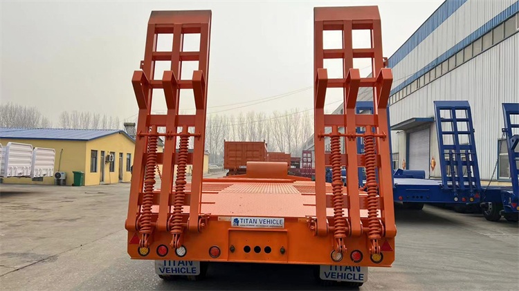 4 Axle 100 Ton Low Bed Trailer for Sale In Tanzania | Low Loader Trailer