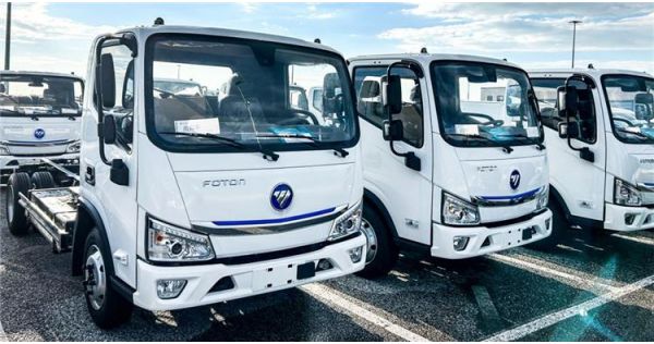 FOTON Southern Europe's first batch of Foton Light Truck with EV have landed